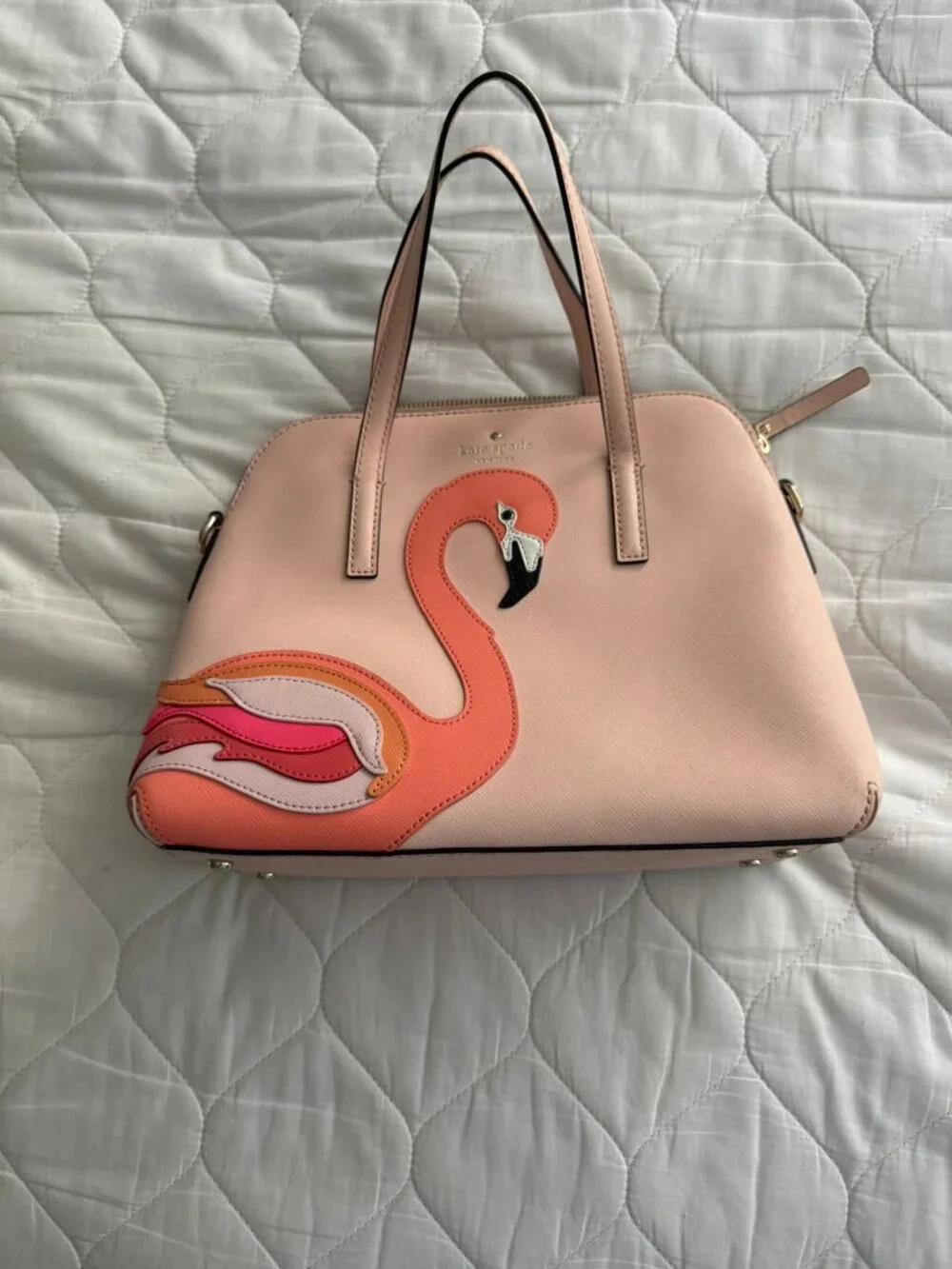 Kate Spade New York Strut Your Stuff Flamingo Applique Maise Crossbody Bag